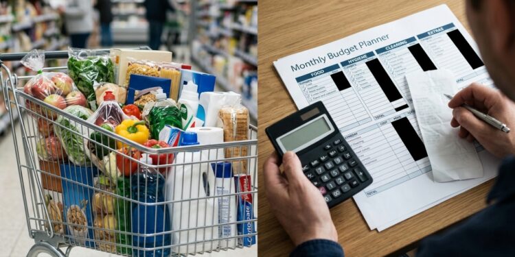 Compra do mês pode passar de R$ 2 mil quando alimentos, higiene, limpeza e extras entram no mesmo carrinho