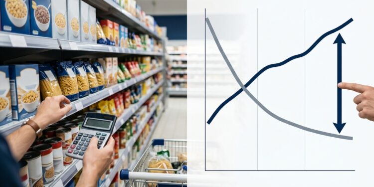 Diferença entre inflação e nível de preços