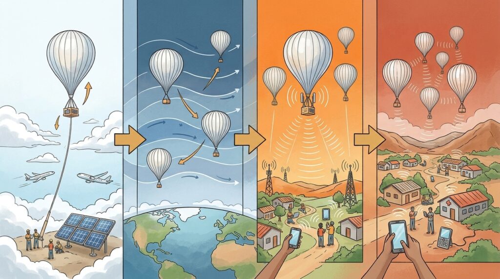 Balões estratosféricos podem levar internet para regiões onde antenas e cabos nunca chegaram