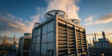 Torres de resfriamento inteligentes ajustam automaticamente água e ventilação para economizar energia sem comprometer a produção industrial