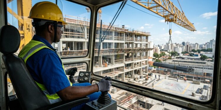 Como é trabalhar como operador de grua