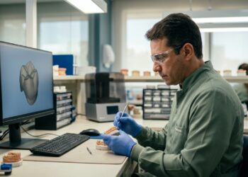 A profissão por trás dos sorrisos agora combina laboratório e impressão 3D