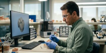A profissão por trás dos sorrisos agora combina laboratório e impressão 3D