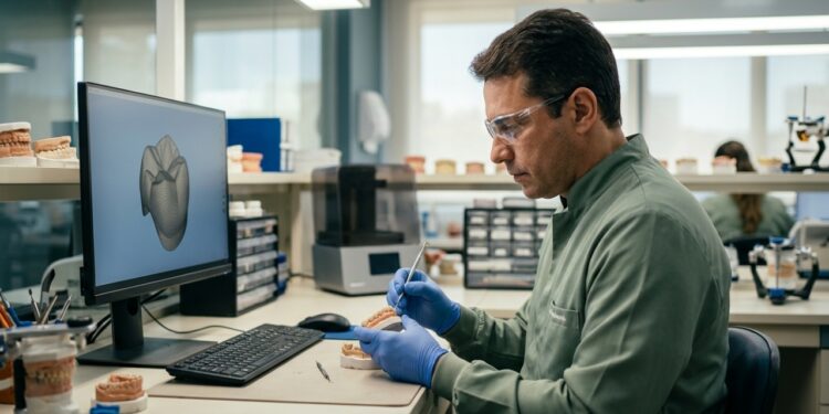 Técnico em prótese dentária une laboratório e tecnologia 3D