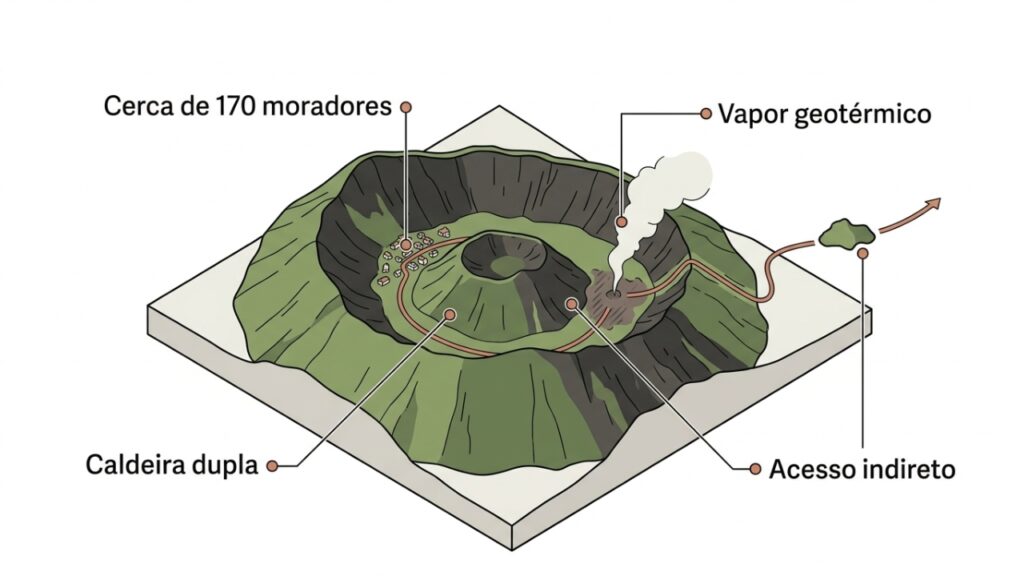 Como Aogashima usa calor vulcânico no cotidiano