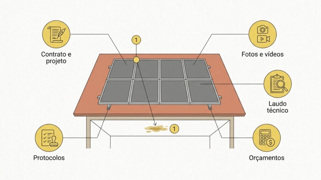 Infiltrações após a instalação de energia solar