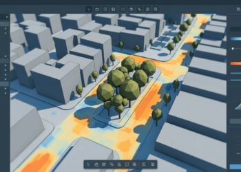 Gêmeos digitais de árvores ajudam cidades a encontrar os melhores lugares para plantar áreas verdes e reduzir o calor urbano