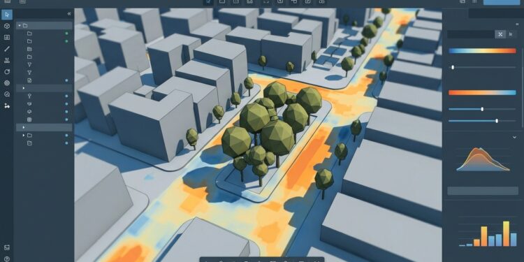 Gêmeos digitais de árvores ajudam cidades a encontrar os melhores lugares para plantar áreas verdes e reduzir o calor urbano