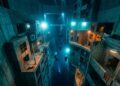 Uma piscina de mergulho com 60 metros de profundidade esconde uma cidade submersa inteira dentro de um edifício no deserto
