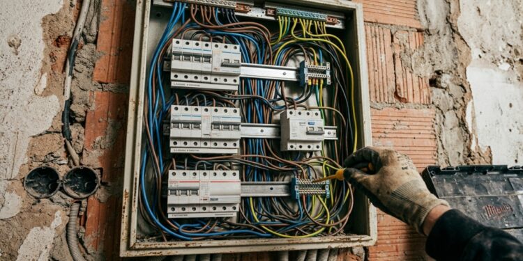 Custo completo de reforma elétrica em apartamento antigo