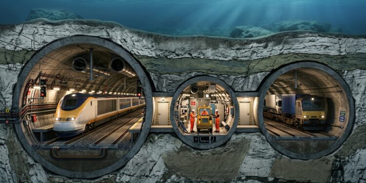 Eurotúnel: como três galerias atravessam o Canal da Mancha