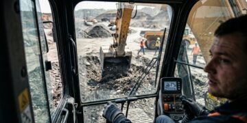 O que faz um operador de máquinas pesadas além de controlar a máquina