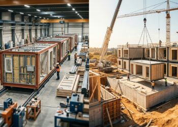 A casa que chega em painéis prontos está mudando o canteiro: construção a seco troca parte da obra artesanal pela montagem