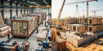 A casa que chega em painéis prontos está mudando o canteiro: construção a seco troca parte da obra artesanal pela montagem