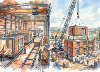 Construção modular começa a levar partes prontas da casa para dentro do canteiro