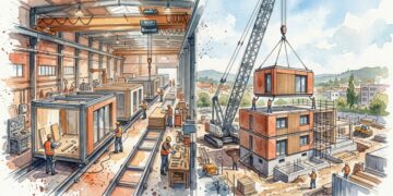 Construção modular começa a levar partes prontas da casa para dentro do canteiro