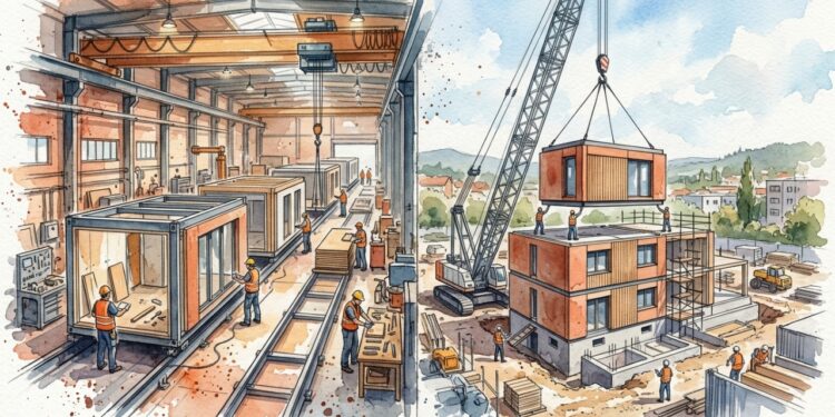 Construção industrializada leva ambientes prontos para a obra