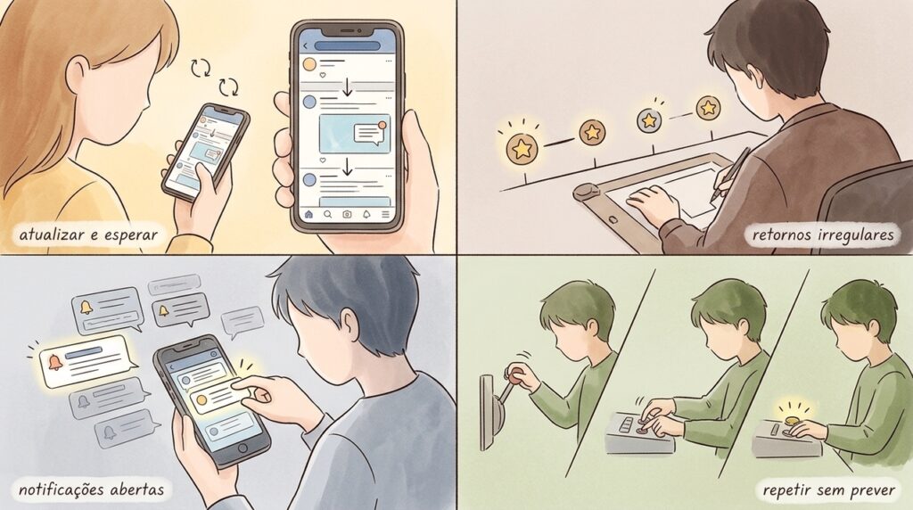 A psicologia mostra como o reforço intermitente faz pequenas recompensas inesperadas manterem um comportamento por muito mais tempo