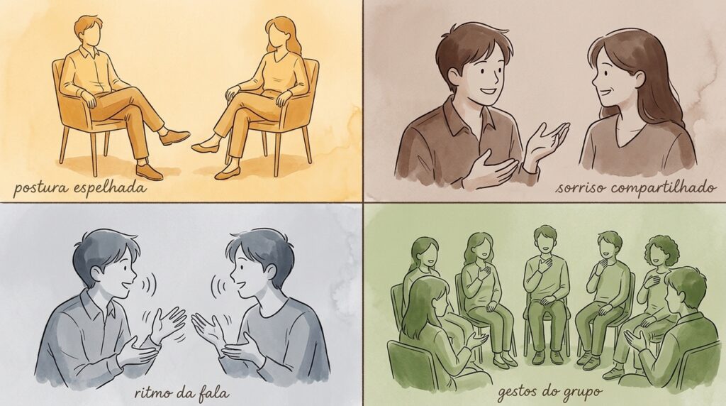 A psicologia explica por que o efeito camaleão nos faz copiar discretamente gestos e expressões
