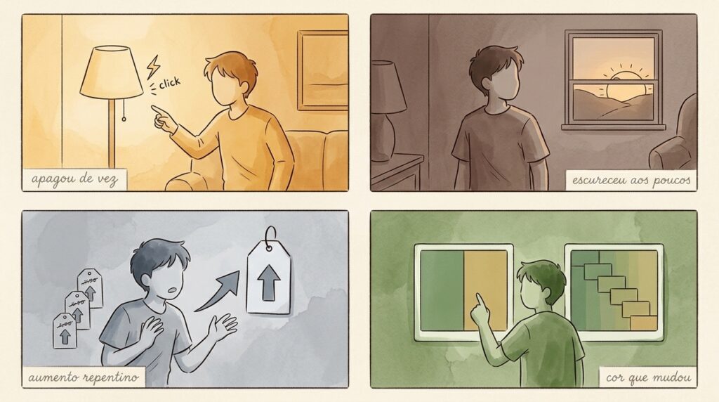 A psicologia explica por que mudanças pequenas parecem maiores quando acontecem de forma repentina