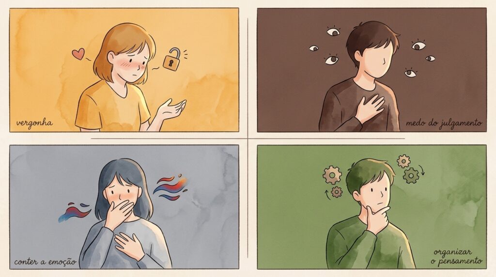 Pessoas que evitam olhar nos olhos durante conversas difíceis podem estar tentando se proteger emocionalmente