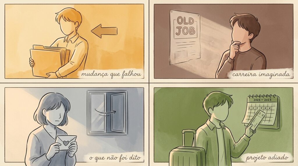 O arrependimento costuma pesar mais sobre aquilo que deixamos de fazer conforme os anos passam e a oportunidade desaparece