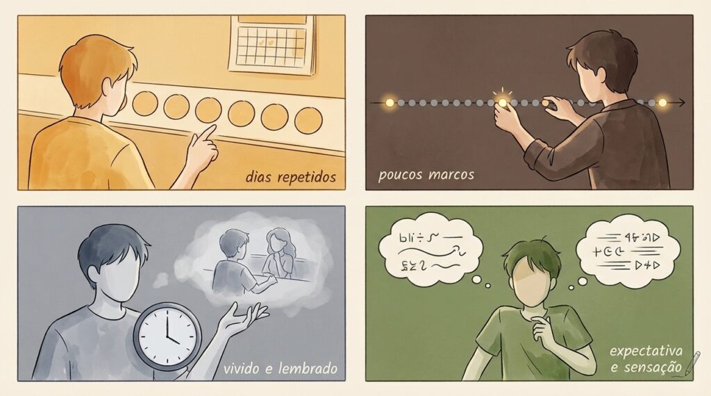 Os anos parecem passar mais rápido conforme envelhecemos, mas rotina e falta de novidades podem explicar parte dessa sensação