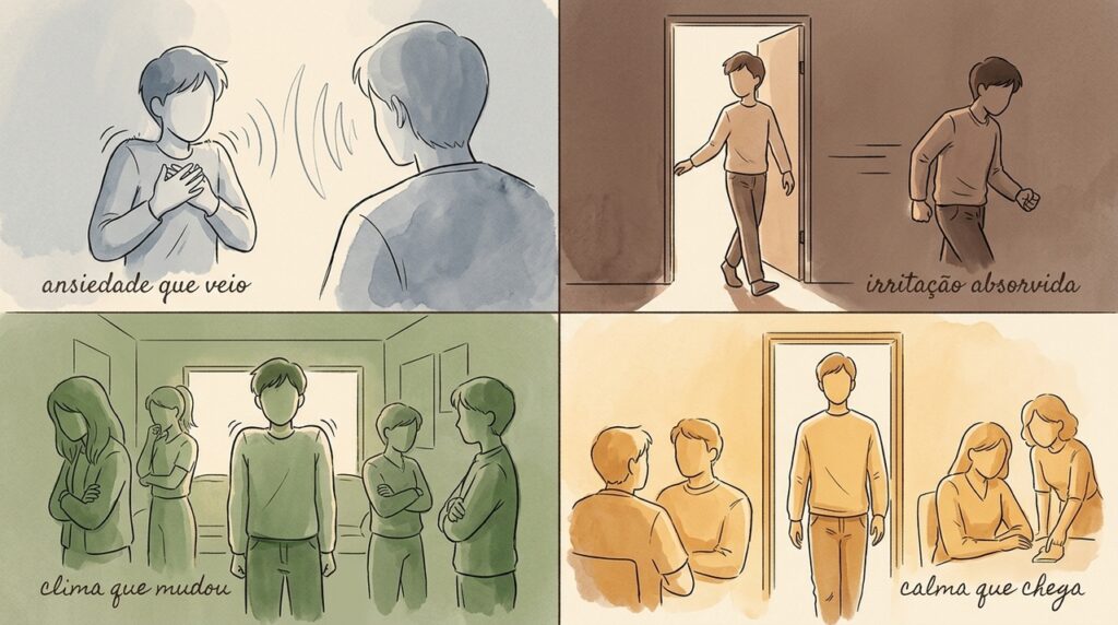 A psicologia explica por que emoções fortes podem se espalhar entre pessoas sem que ninguém perceba