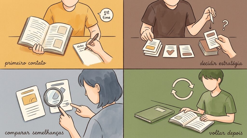 A psicologia mostra que lembramos melhor de informações quando alternamos diferentes formas de aprendizado