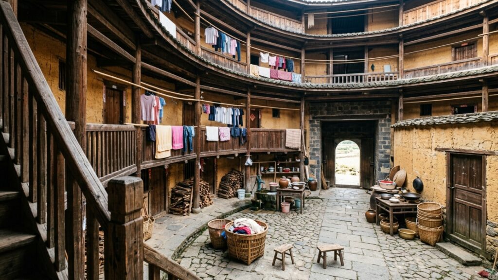 Como funcionam as casas de terra coletivas de Fujian