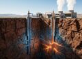 Uma usina com sistemas geotérmicos aprimorados aproveita calor profundo sem depender de vulcões ou reservatórios hidrotermais naturais