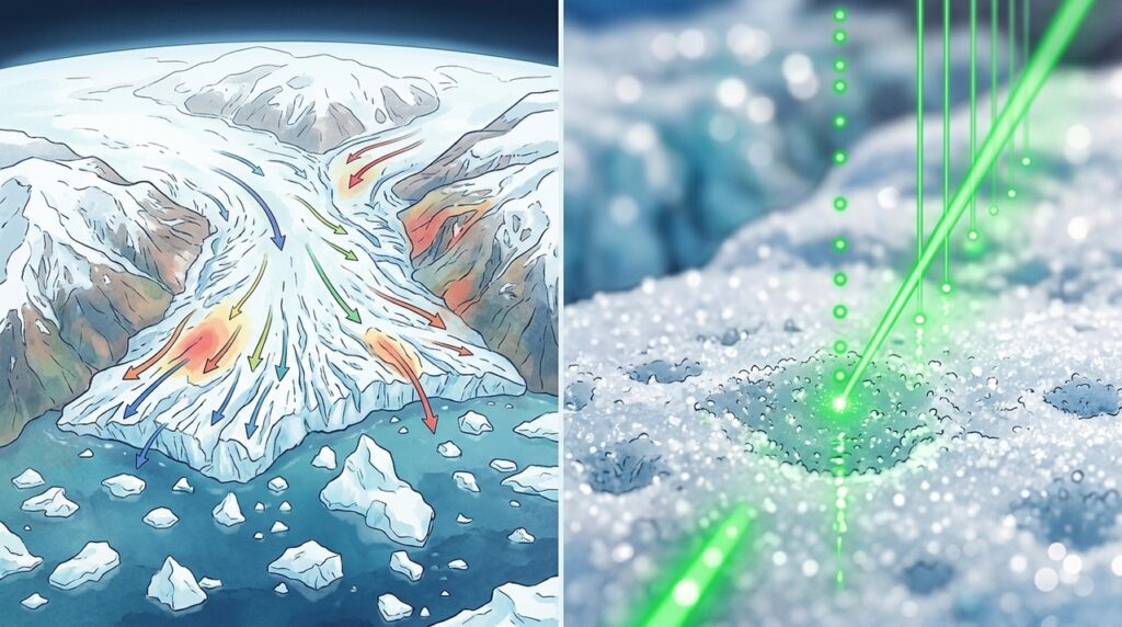 Um sistema automático de monitoramento de geleiras por satélite ajuda pesquisadores a prever mudanças no nível do mar