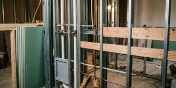 Parede hidráulica de drywall esconde tubulações sem abrir grandes rasgos na alvenaria