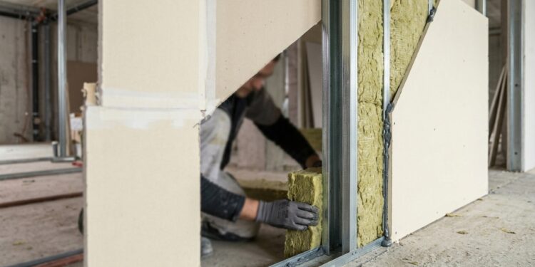 Isolamento acústico em parede de drywall