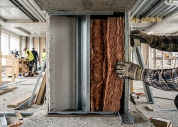 O drywall pode melhorar o isolamento acústico quando a parede é montada como um sistema