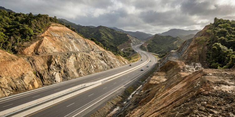 Transmission Gully atravessa montanhas com cortes de até 70 metros