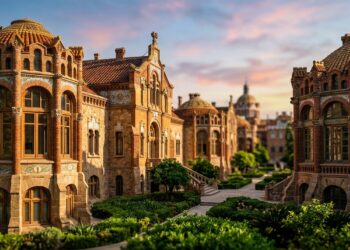 Um hospital histórico em Barcelona esconde cerca de 1 quilômetro de túneis que conectavam seus pavilhões sob jardins e áreas abertas