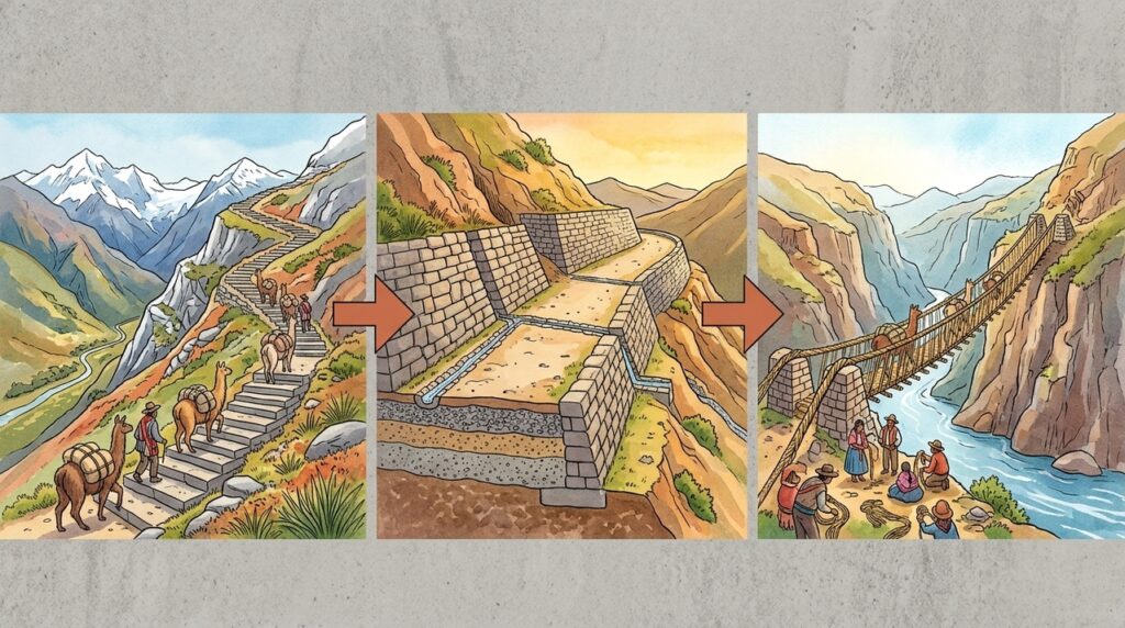 Uma rede com 6 mil quilômetros ajudou os incas a ligar montanhas, desertos e vales sem veículos de roda