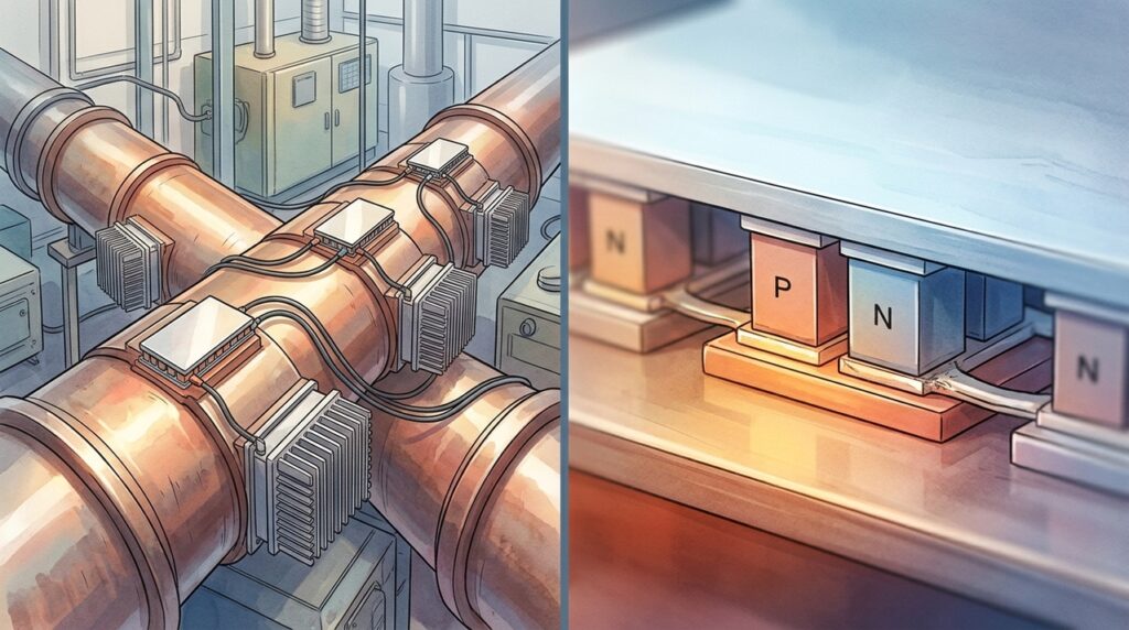 Uma tecnologia transforma o calor desperdiçado por fábricas em eletricidade sem turbinas ou partes móveis no módulo