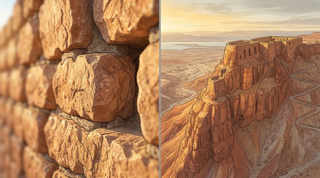 Construída sobre um planalto cercado por penhascos, a Fortaleza de Masada criou uma das posições defensivas mais difíceis de conquistar