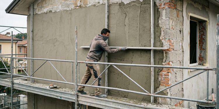 Quanto custa rebocar 120 m² de fachada em 2026