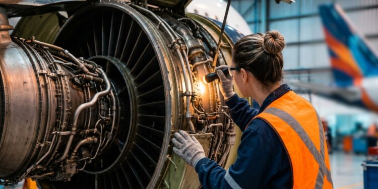 Mecânico que inspeciona, repara e testa sistemas de aviões e helicópteros