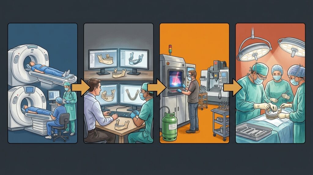Implantes ósseos produzidos em impressoras 3D ajudam cirurgiões a reconstruir partes do corpo com maior precisão