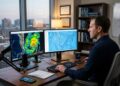 A profissão que transforma imagens de satélite e modelos matemáticos em alertas de tempestade
