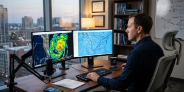 A profissão que transforma imagens de satélite e modelos matemáticos em alertas de tempestade