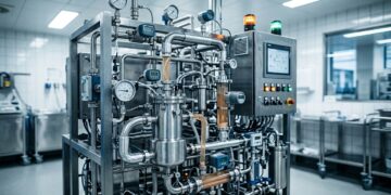 Um pequeno laboratório modular pode produzir determinados medicamentos perto de hospitais e reduzir a dependência de grandes fábricas