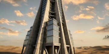 Um edifício de 828 metros precisou bombear concreto a mais de meio quilômetro de altura para erguer sua estrutura no meio do deserto
