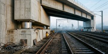 Ponte de 1.200 toneladas deslizada em apenas 72 horas