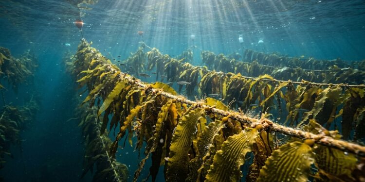 Fazendas de algas cultivadas no oceano começam a fornecer matéria-prima para combustíveis, alimentos e novos materiais sustentáveis