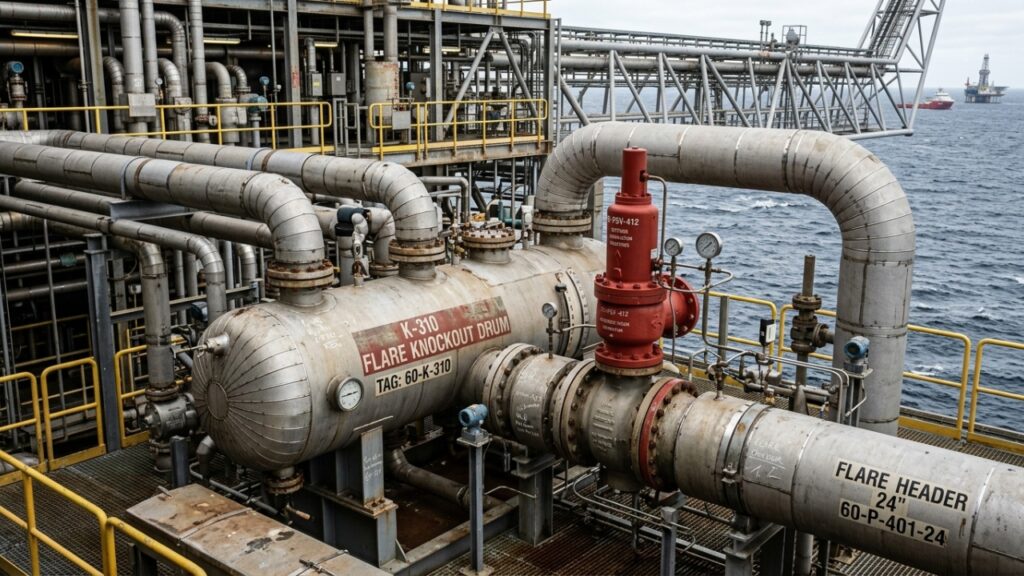 Para que serve o flare em uma plataforma de petróleo